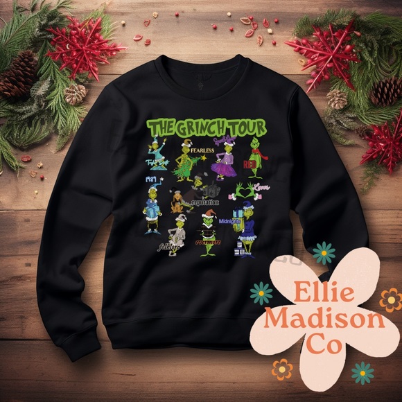 The Grinch Tour inspired by Taylor Swift Eras Tour | Crewneck | Sweatshirt - Picture 8 of 11
